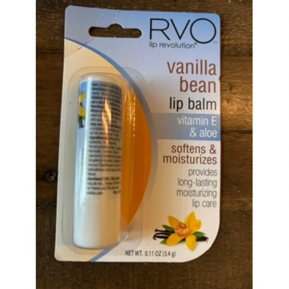 Rare NOS Discontinued RVO Lip Revolution Vanilla Bean Lip Balm Collectible READ!
